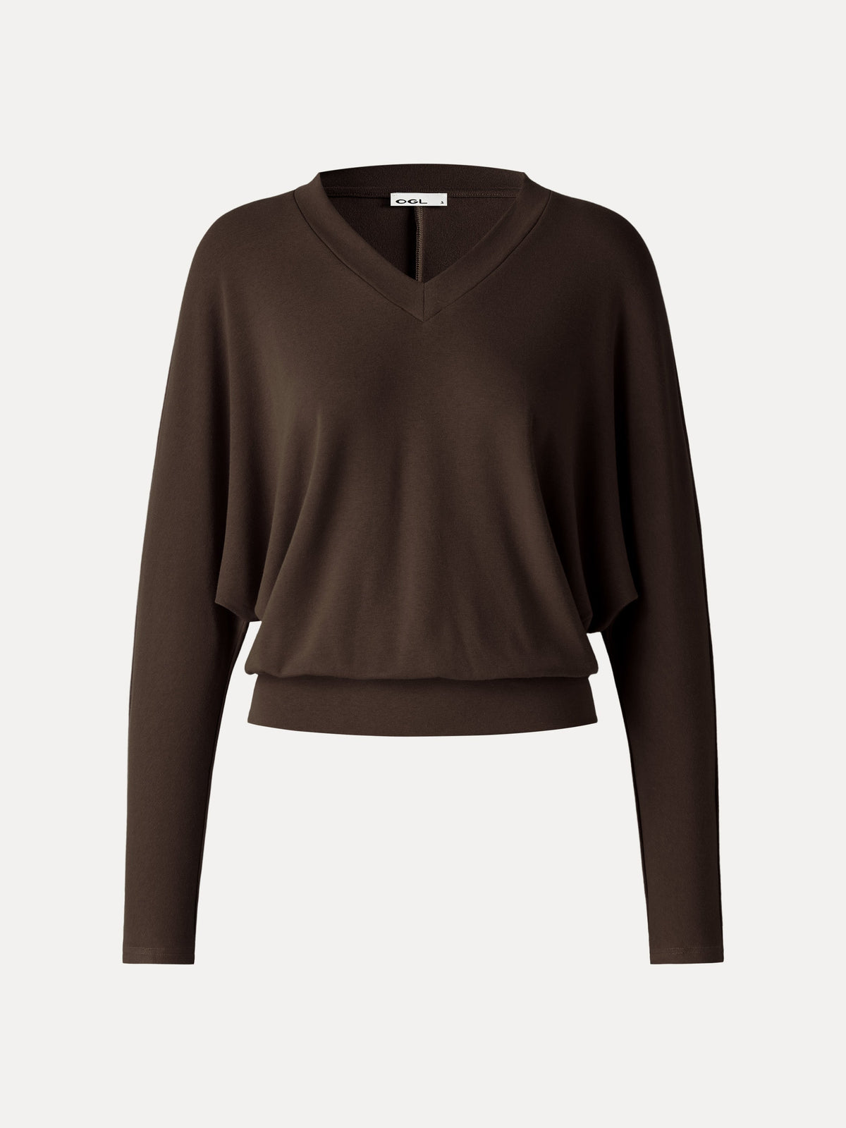 ProWarm V-Neck Long Sleeve Banded Hem Top