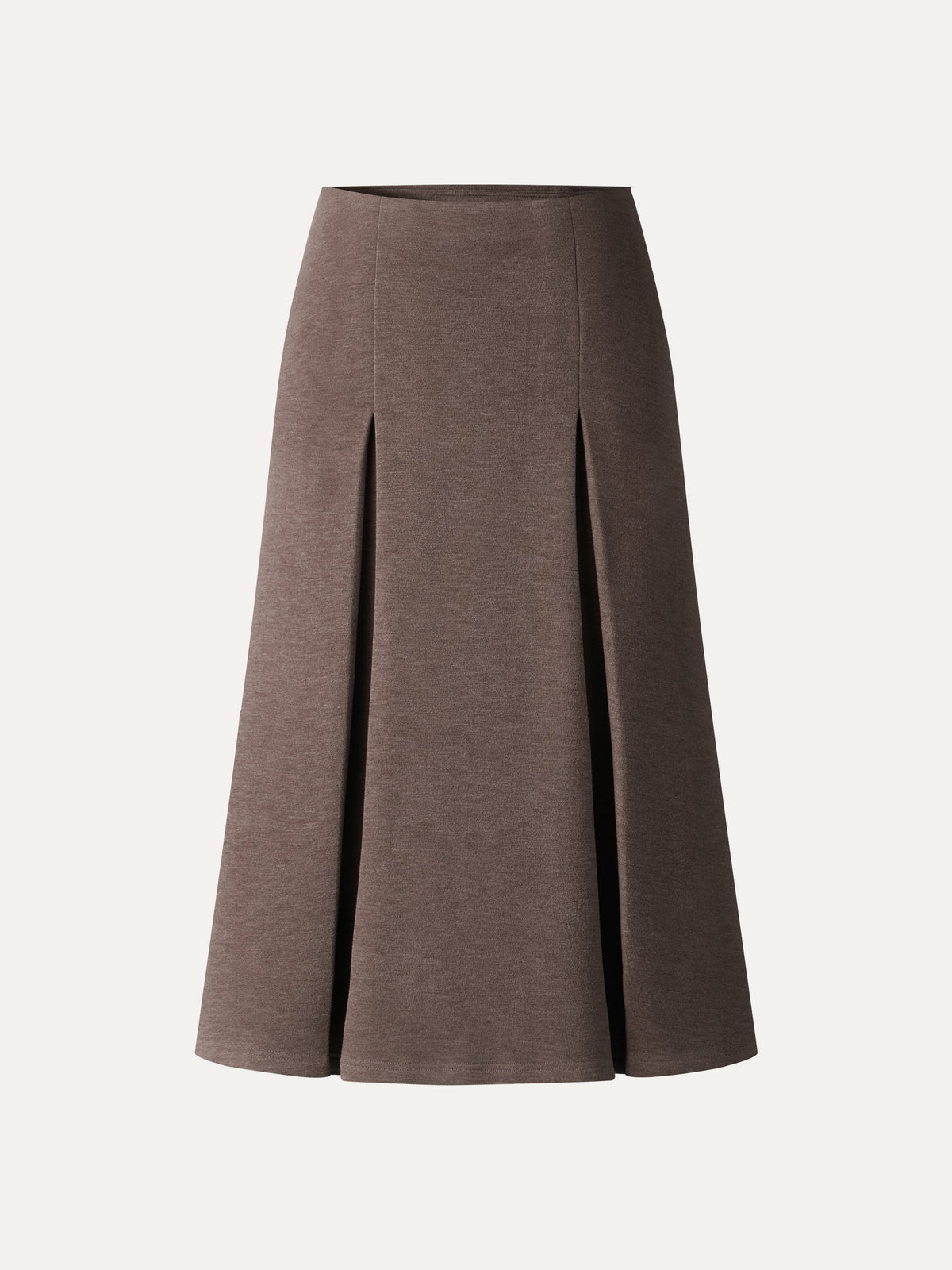 FuzzLuxe Mid-Rise Tucked A-Line Midi Skirt with Pockets
