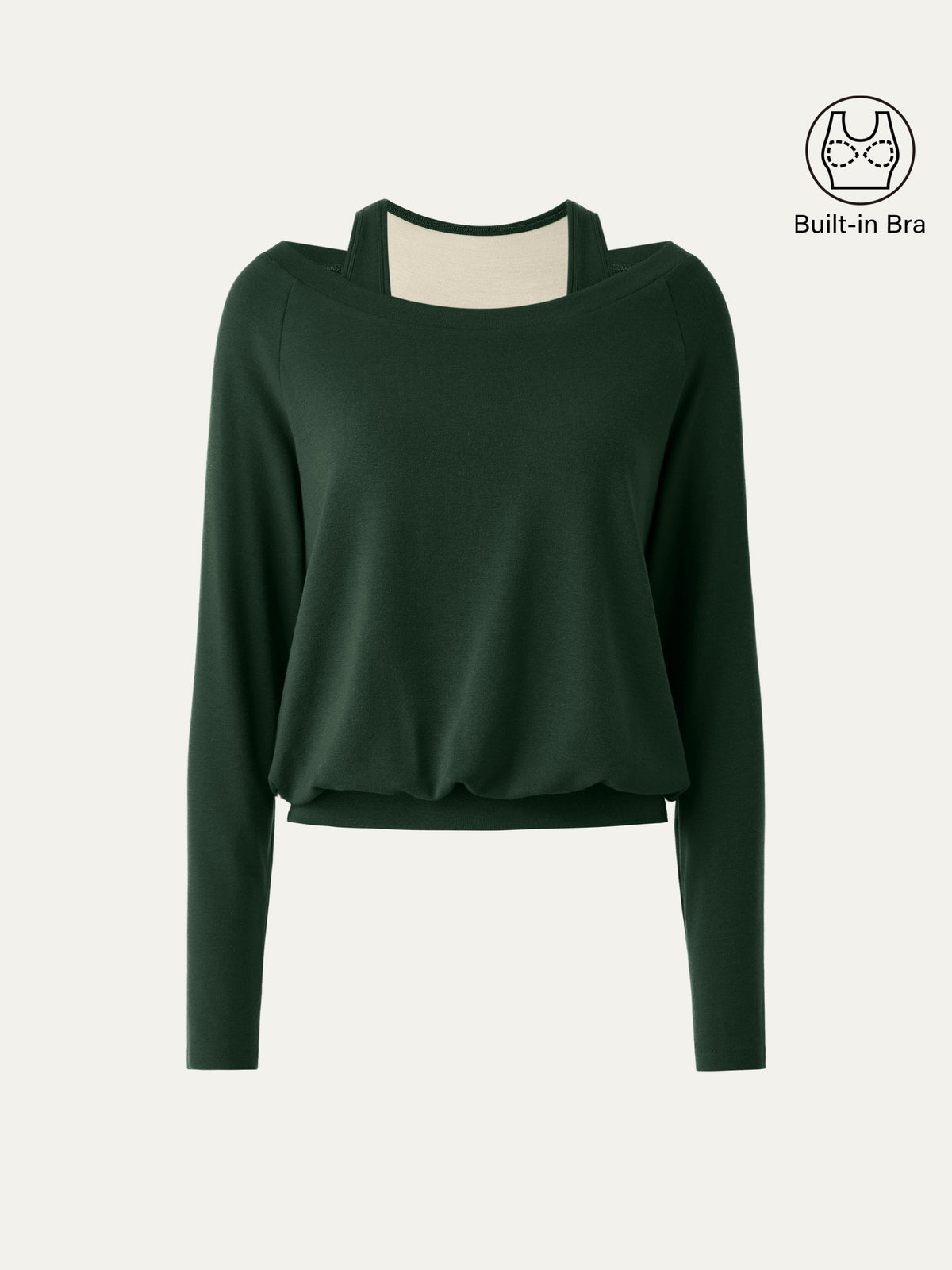 LiteWarm Multi-Wear Layering Built-In Bra Top