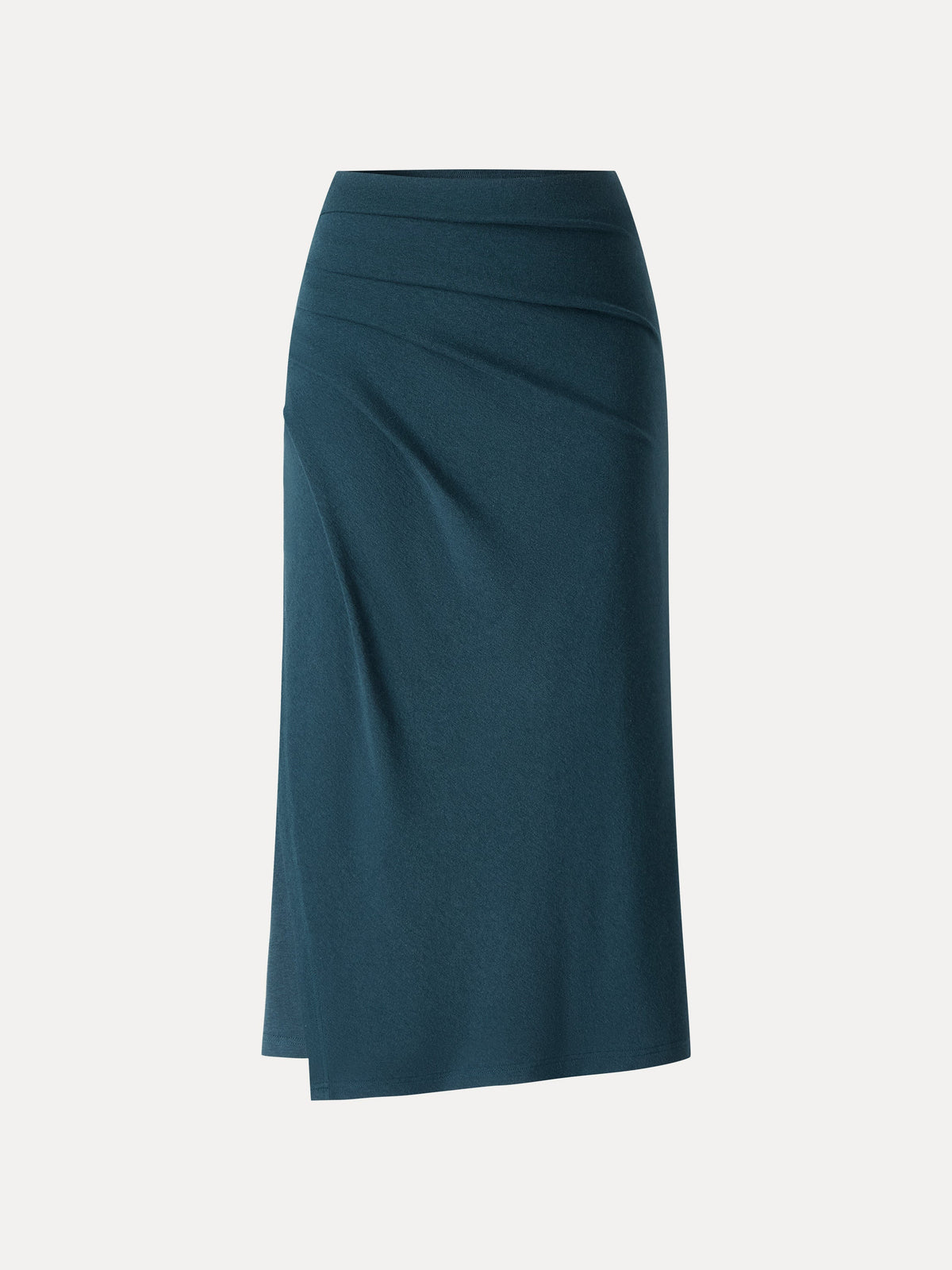 LiteWarm High-Rise Side-Tuck A-Line Midi Skirt