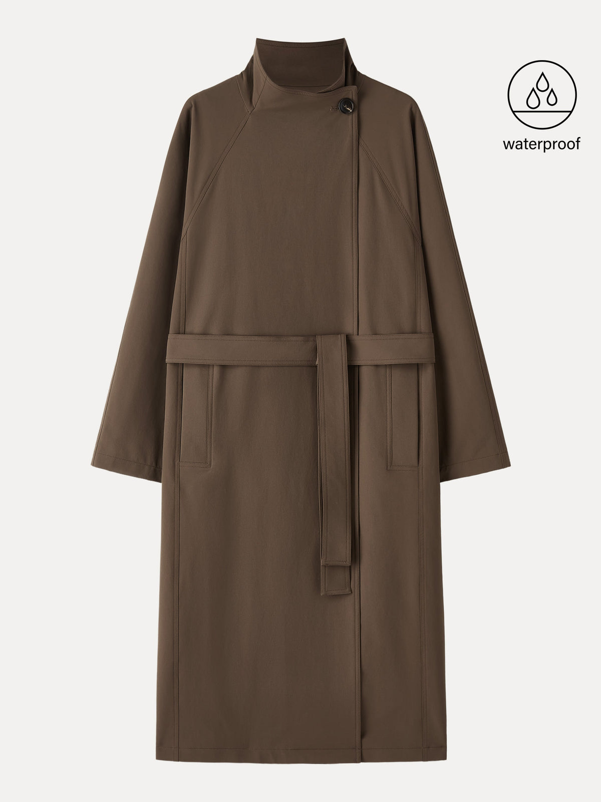 Waterproof Belted Trench Coat