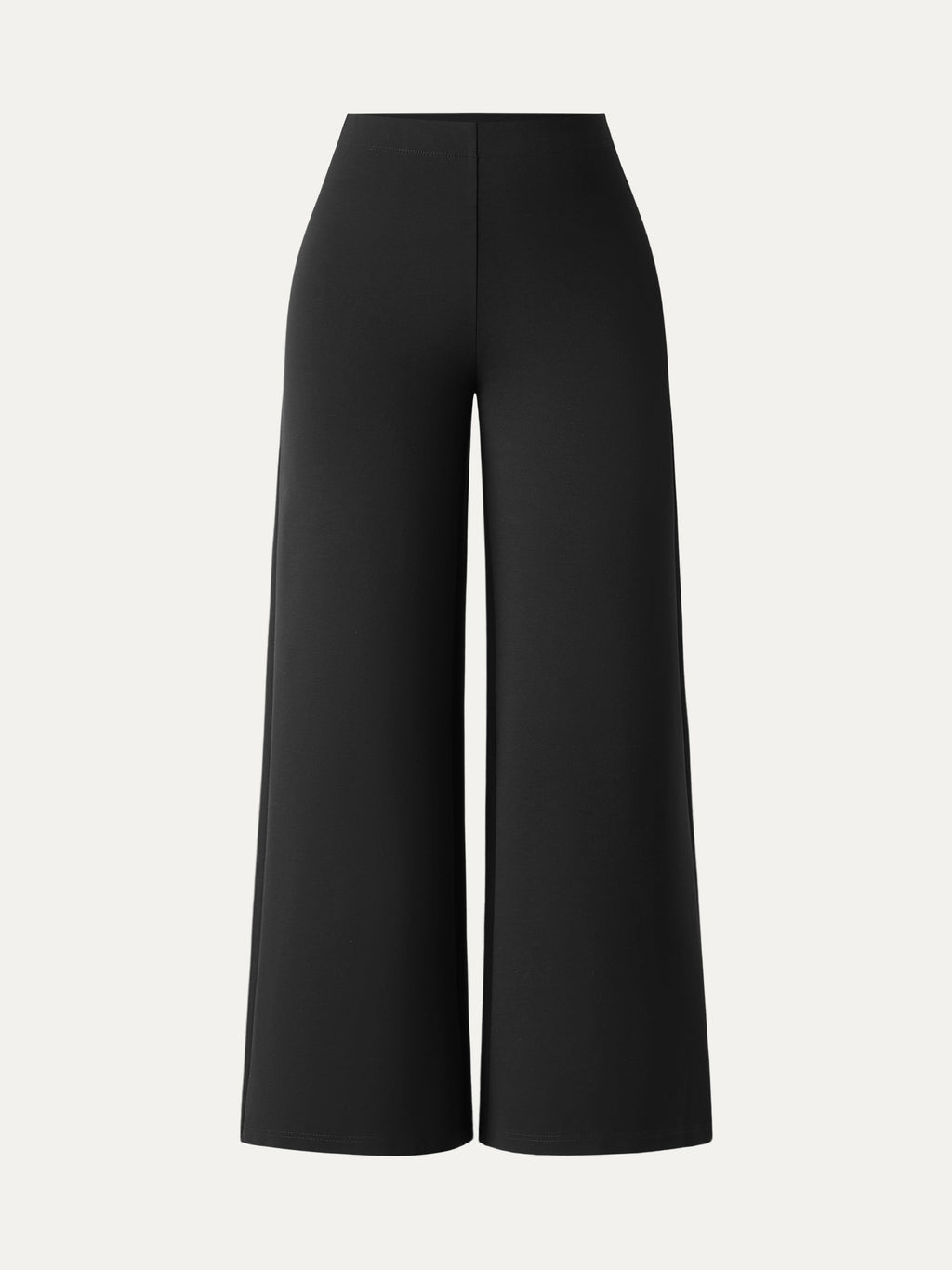 Ponte High-Rise Wide-Leg Pants with Pockets