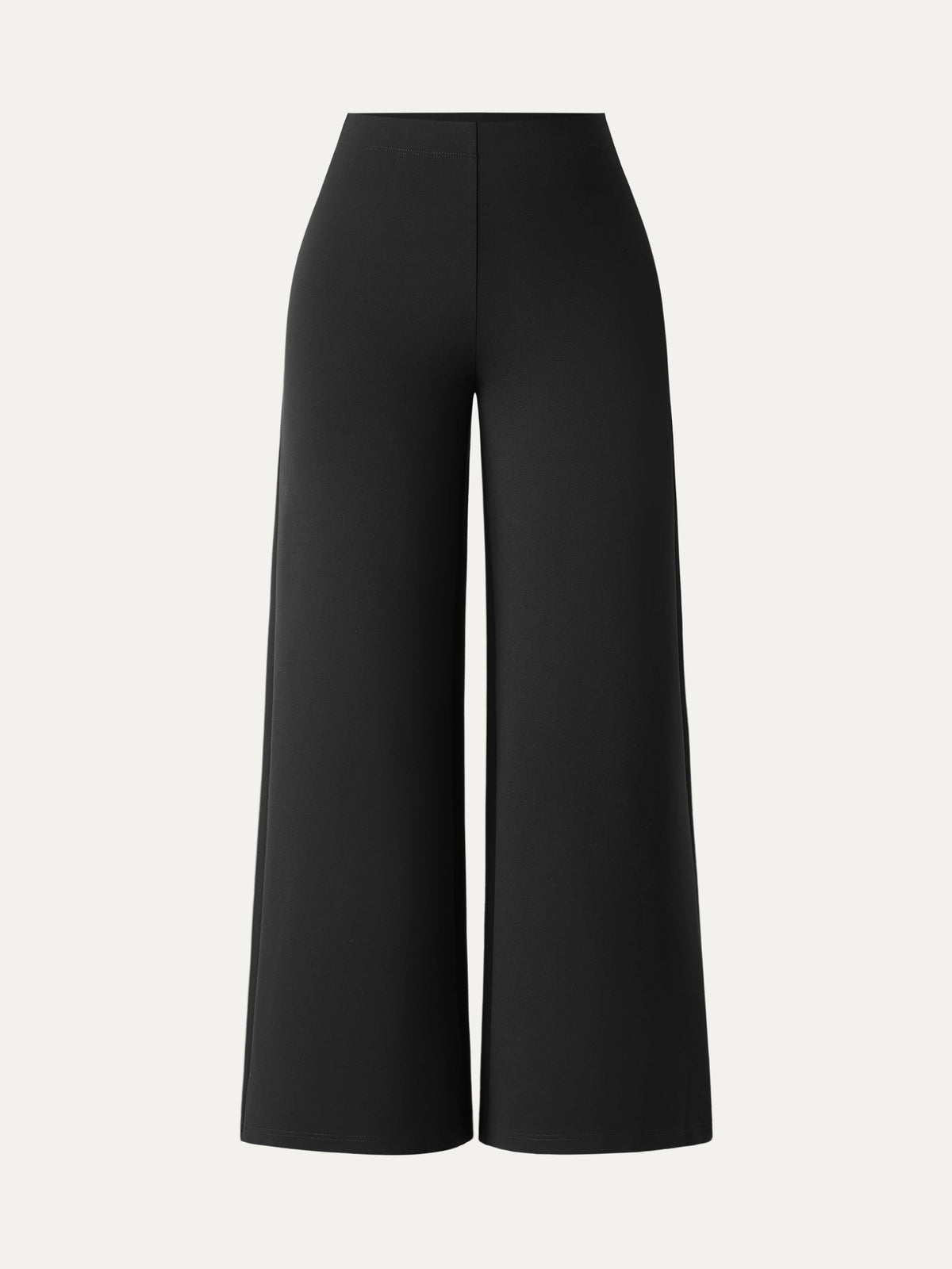 Ponte High-Rise Wide-Leg Pants with Pockets