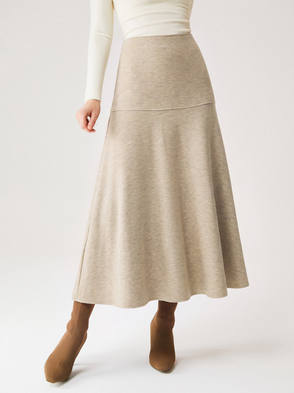 FuzzLuxe Mid-Rise Circle Midi Skirt