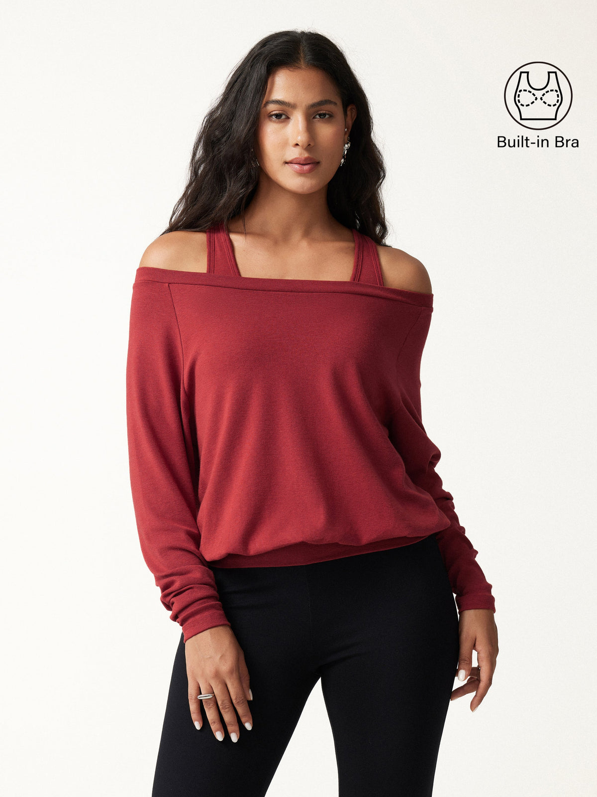 LiteWarm Multi-Wear Layering Built-In Bra Top