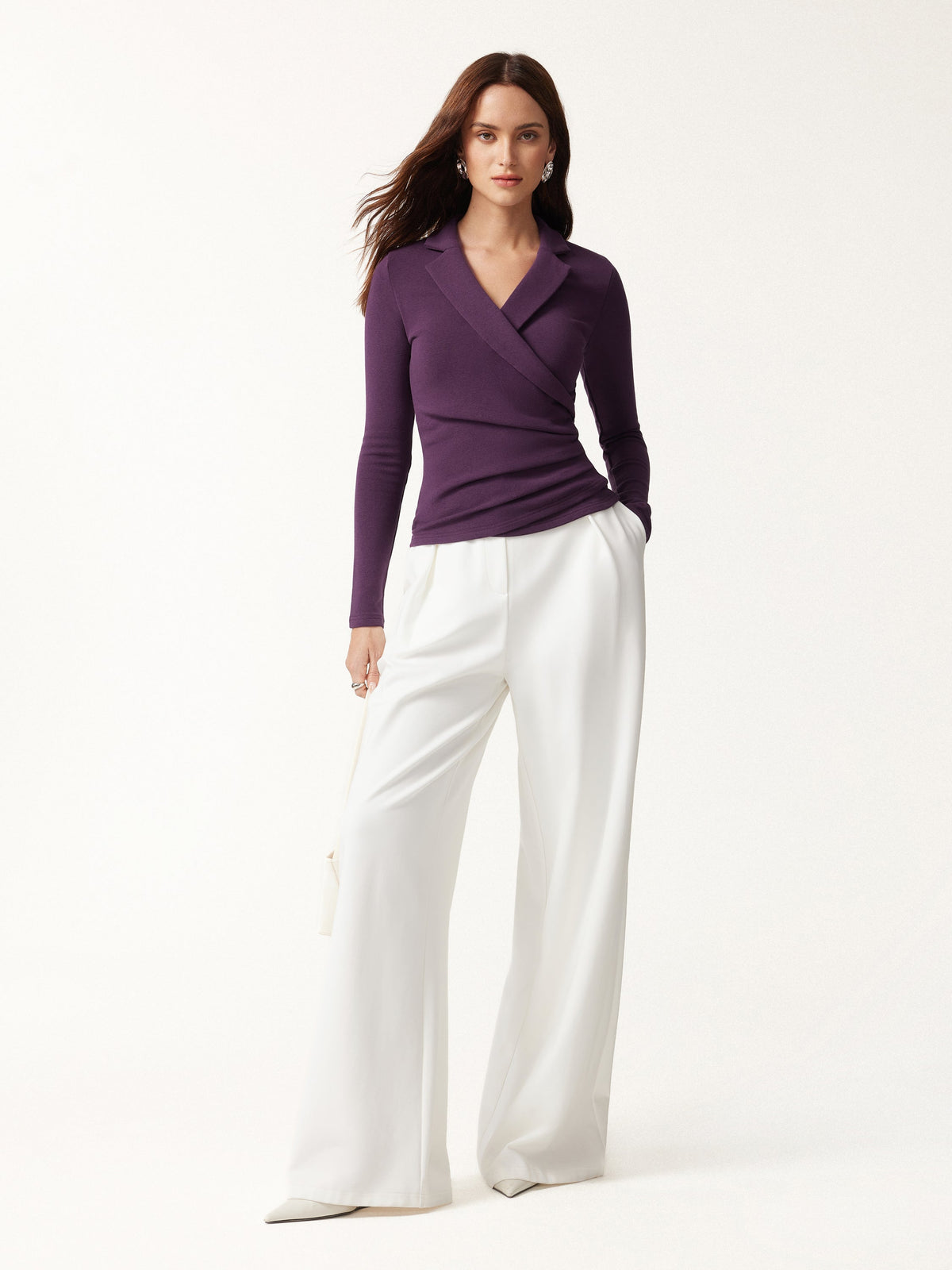 ProWarm Collared Surplice Top
