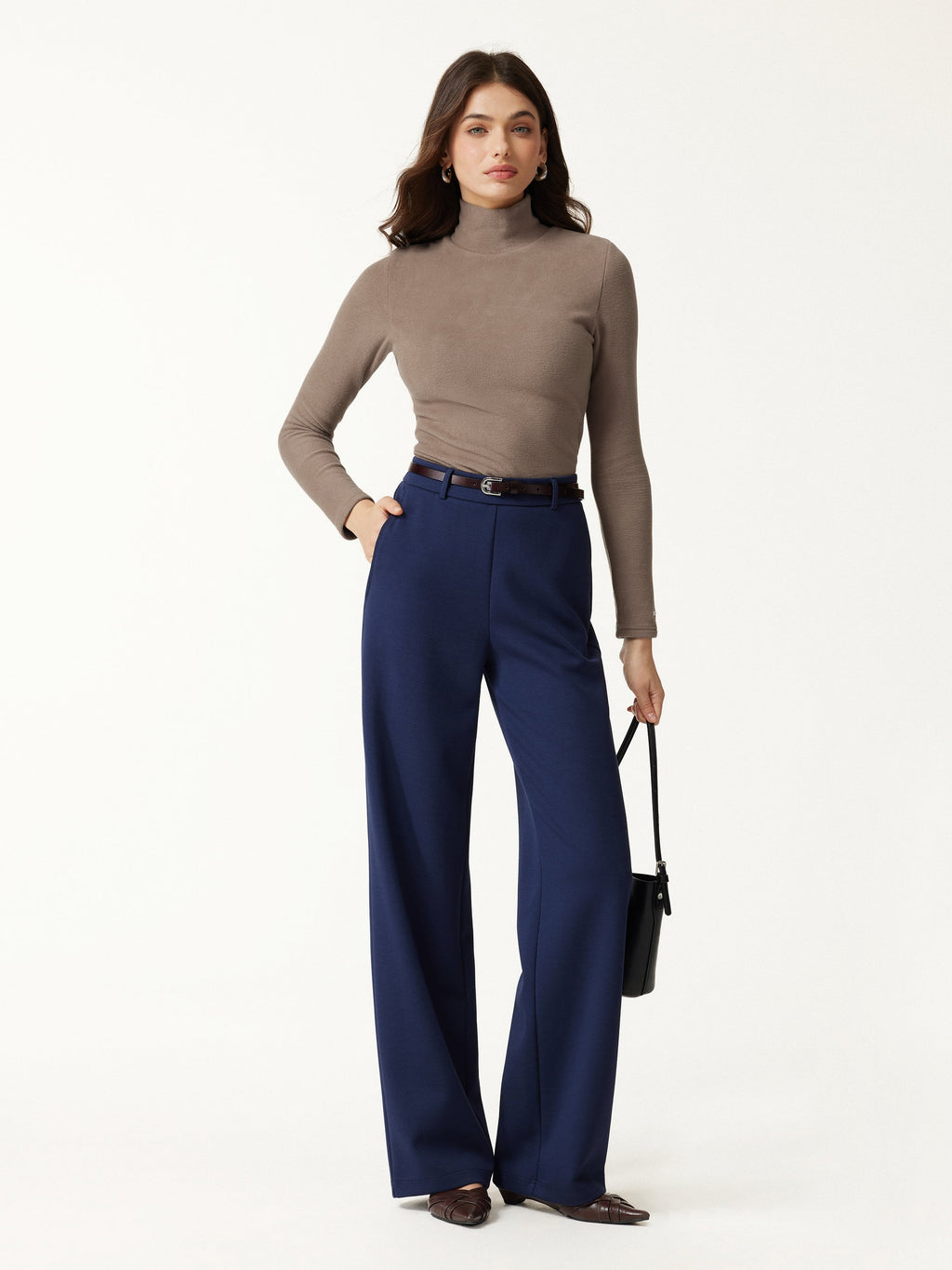 MaxWarm Turtleneck Long Sleeve Built-In Bra Top 3.0