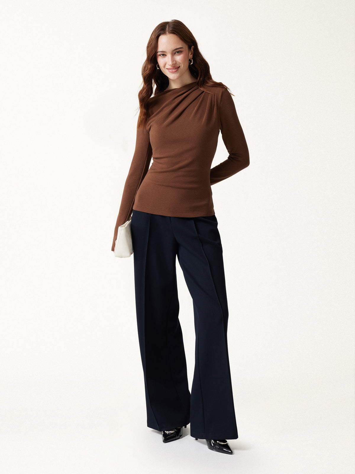 ProWarm Boatneck Shoulder-Tuck Built-In Bra Top 2.0