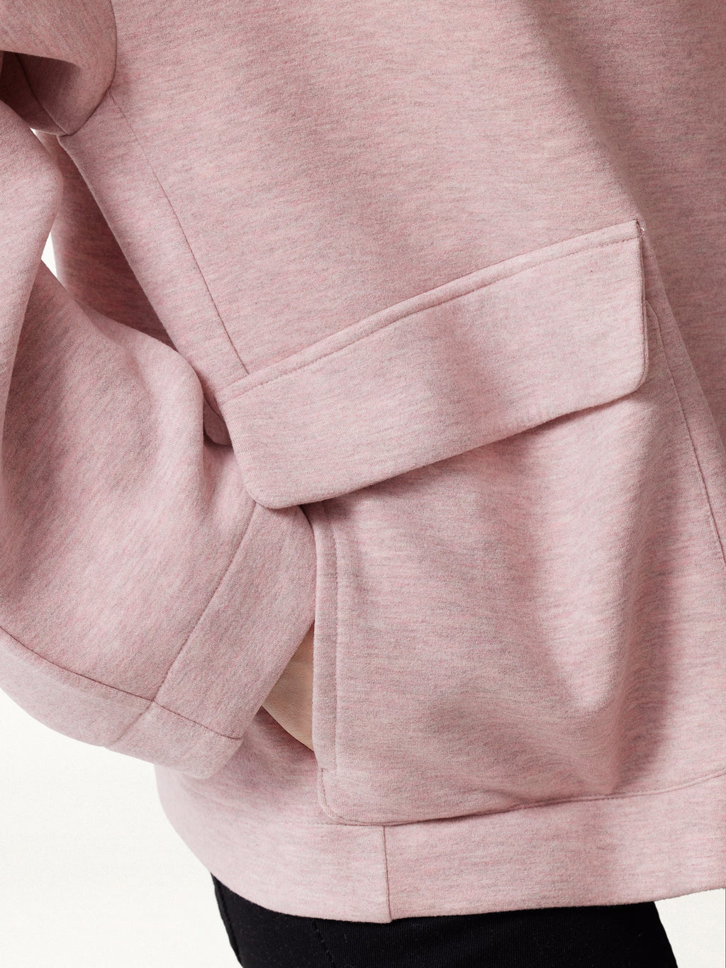 FuzzLuxe Mock Neck Long Sleeve Button-Down Jacket with Pockets