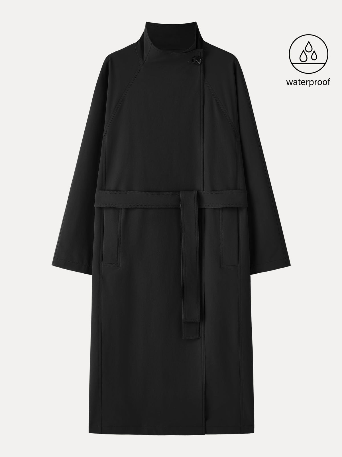 Waterproof Belted Trench Coat