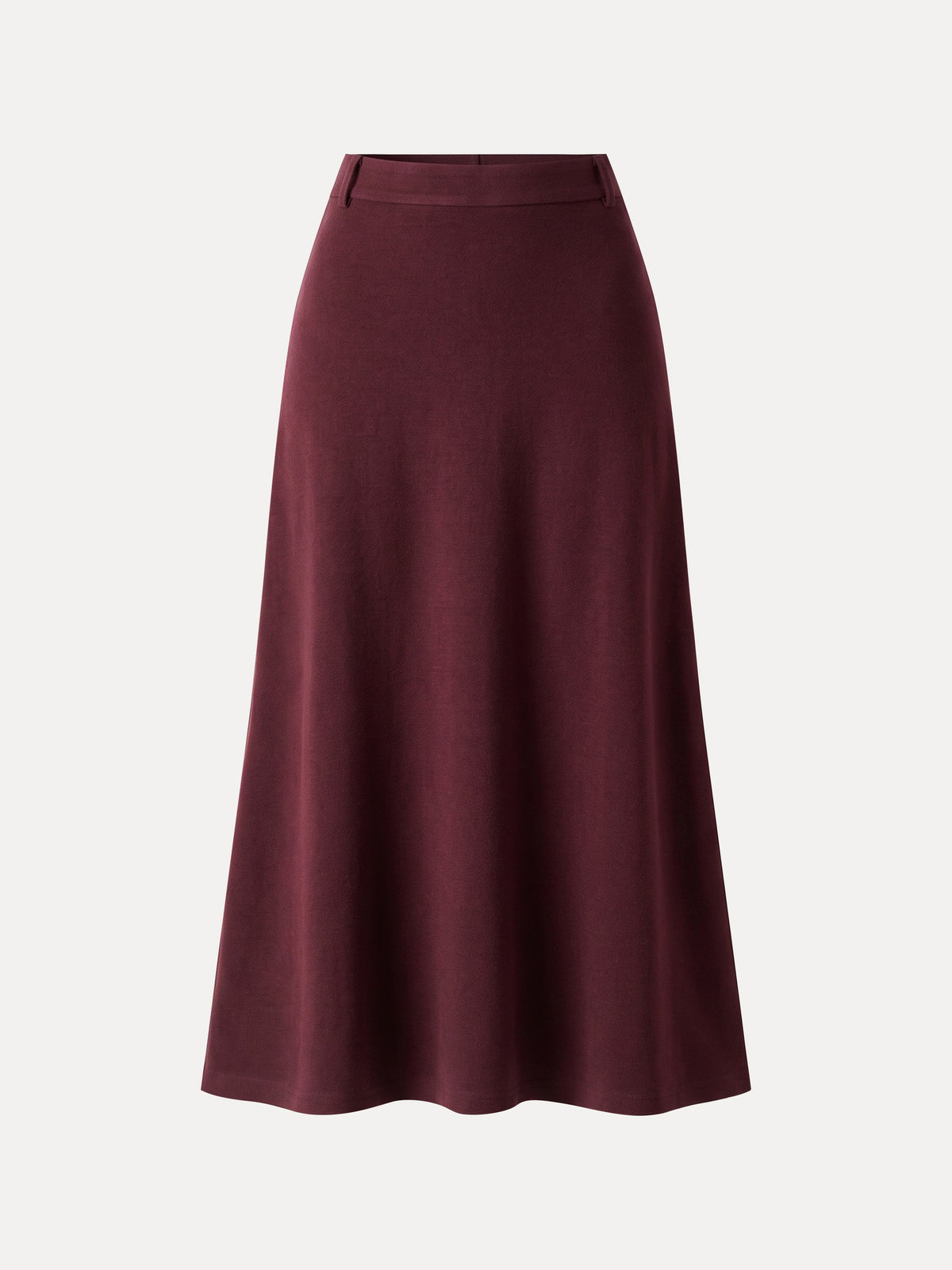 MaxWarm Mid-Rise Godet A-Line Midi Skirt
