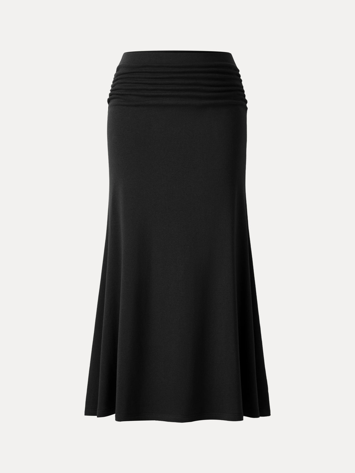 ProWarm Mid-Rise Ruched Flared Midi Skirt