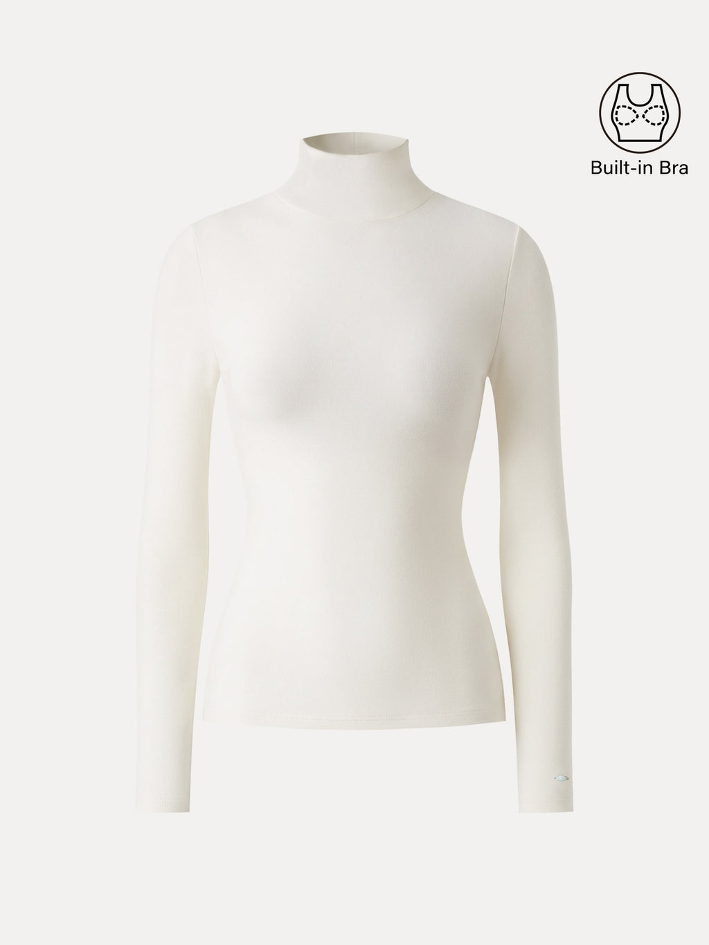 MaxWarm Turtleneck Long Sleeve Built-In Bra Top 3.0