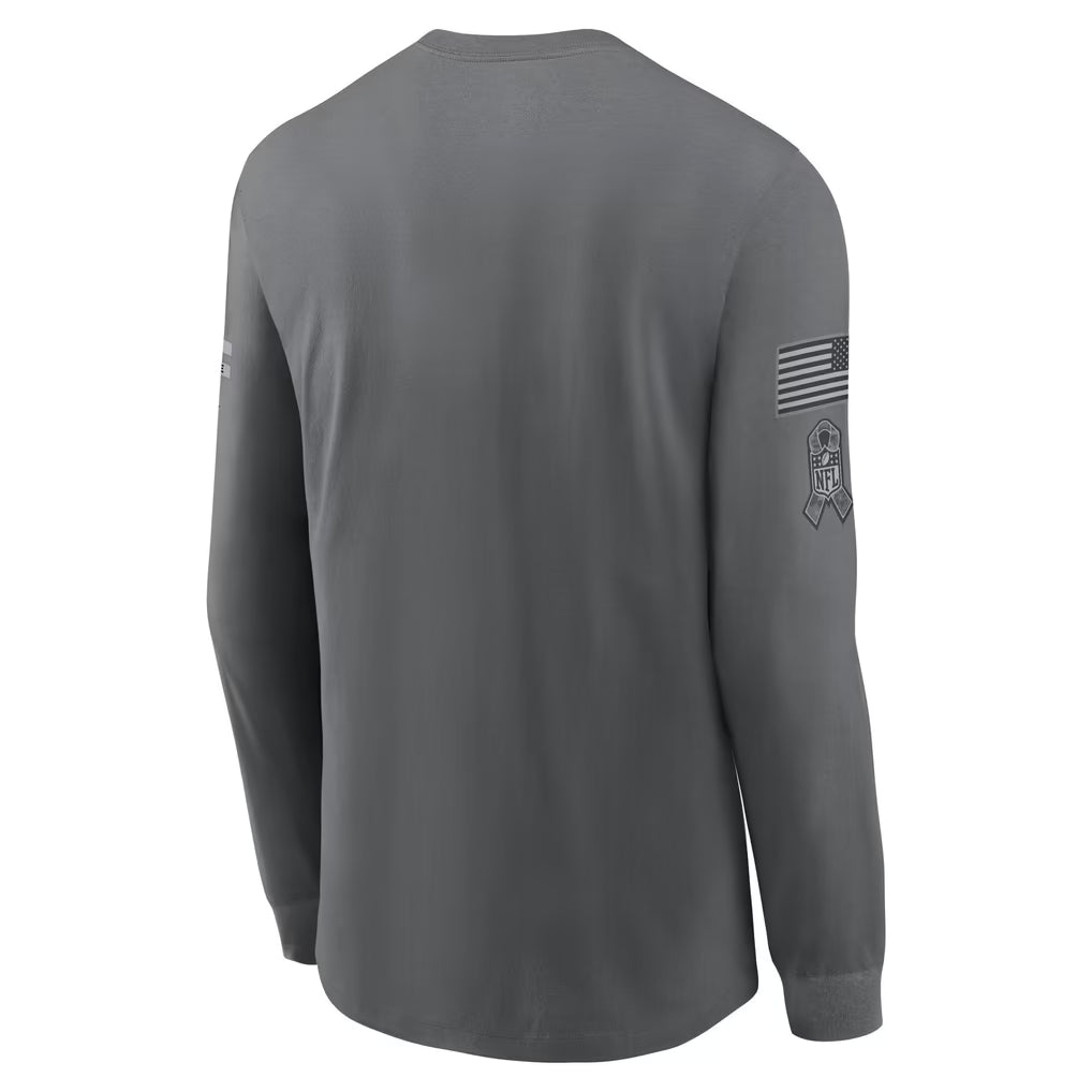 San Francisco 49ers Nike 2026 Salute to Service Long Sleeve T-Shirt - Gray