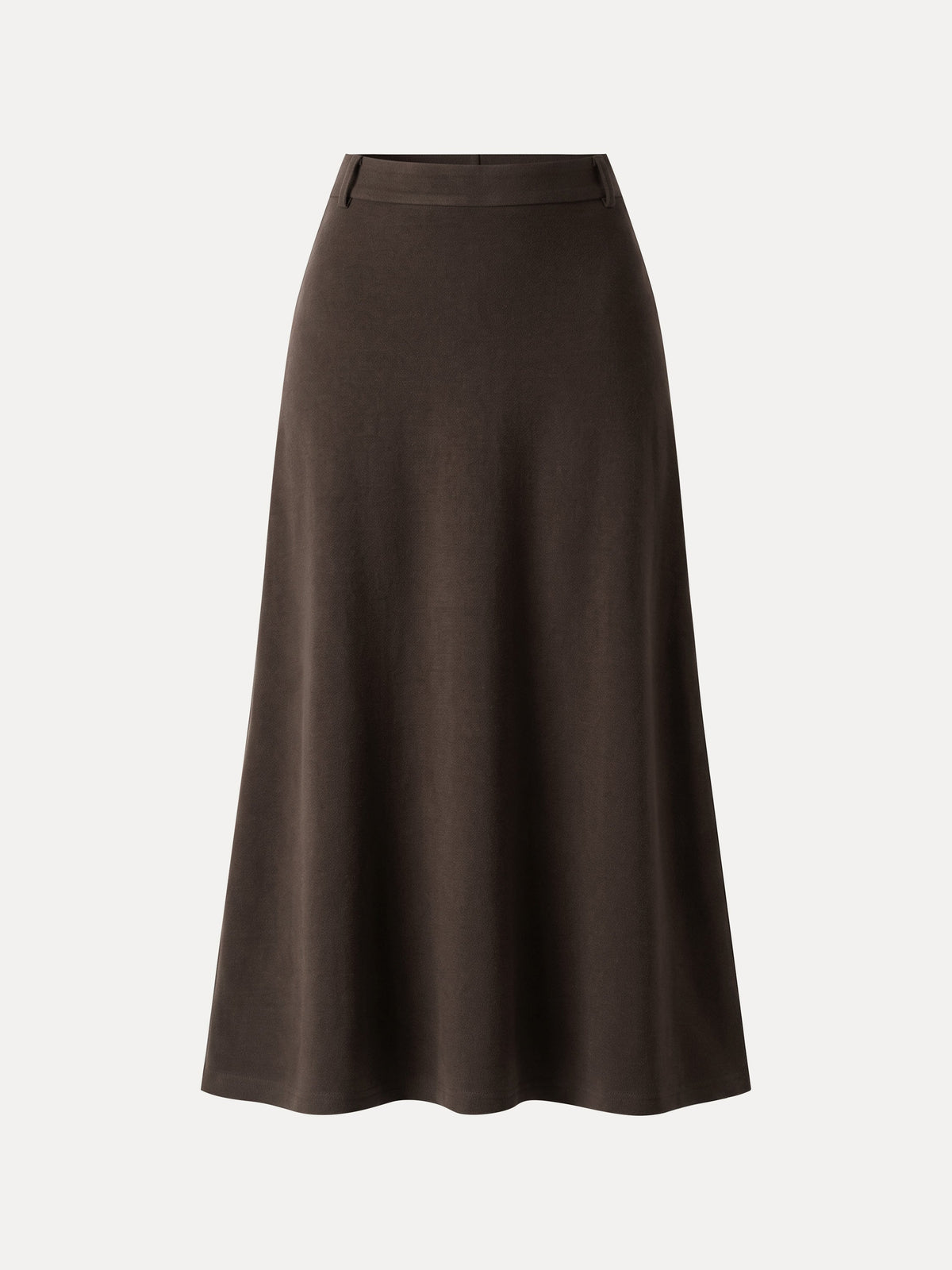 MaxWarm Mid-Rise Godet A-Line Midi Skirt