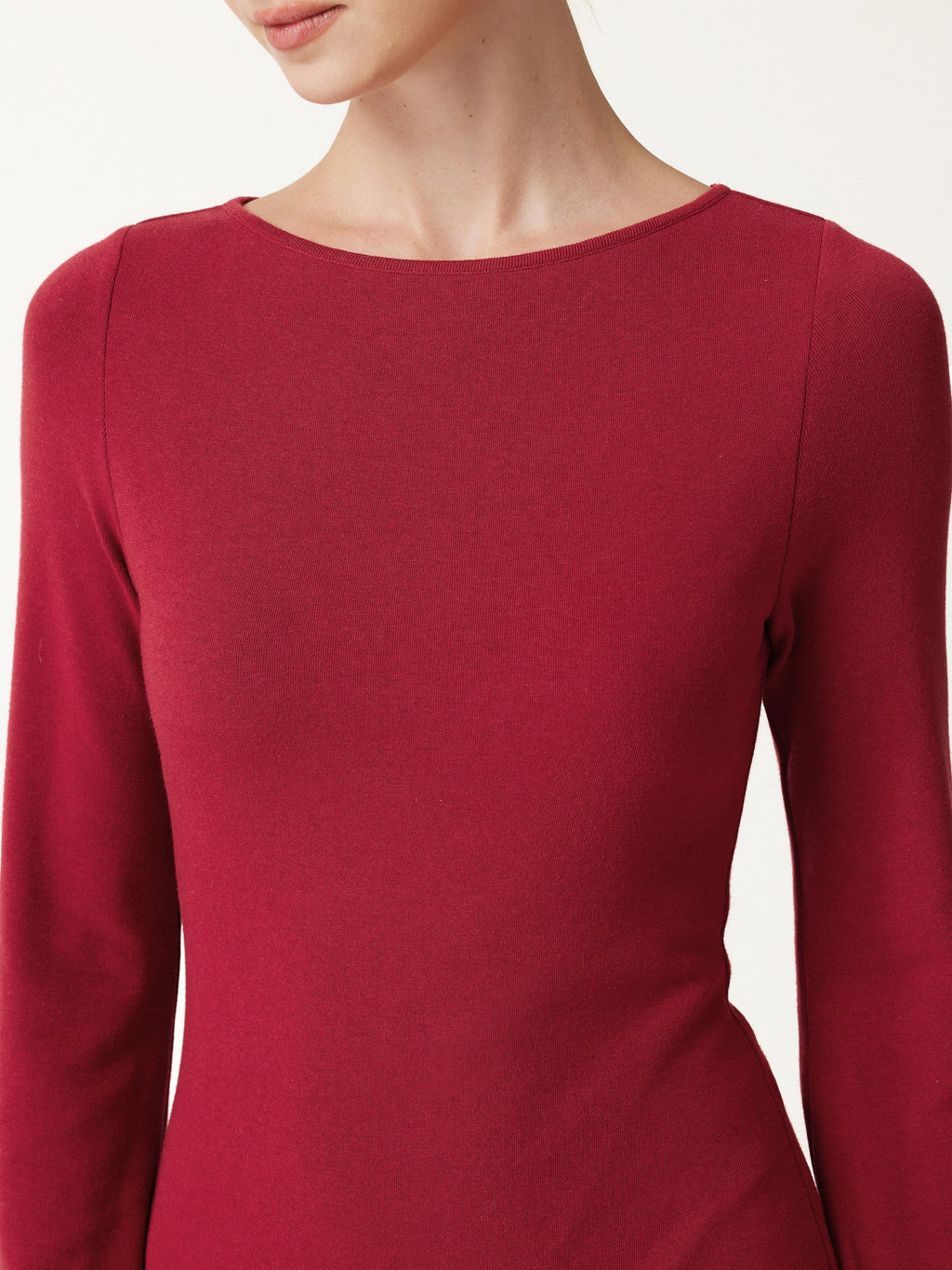 LiteWarm Boatneck Bell Sleeve Midi Built-In Bra Dress 2.0