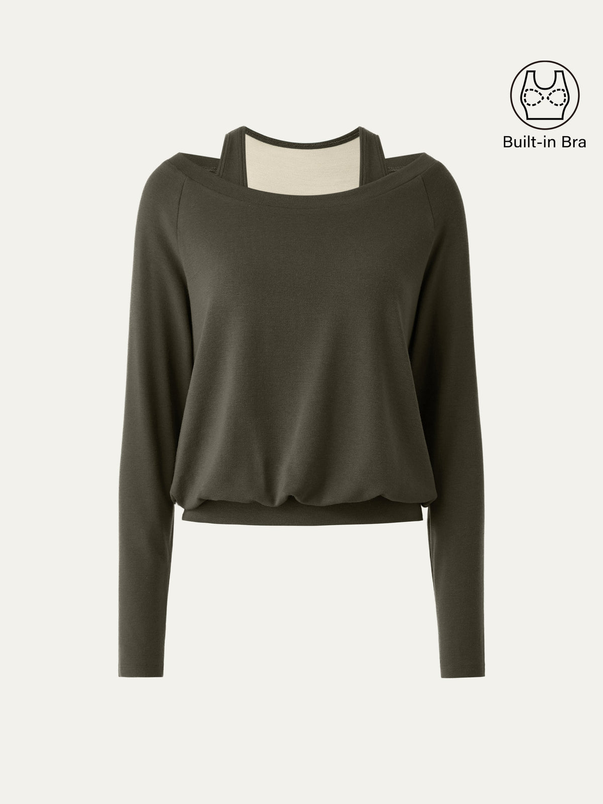 LiteWarm Multi-Wear Layering Built-In Bra Top
