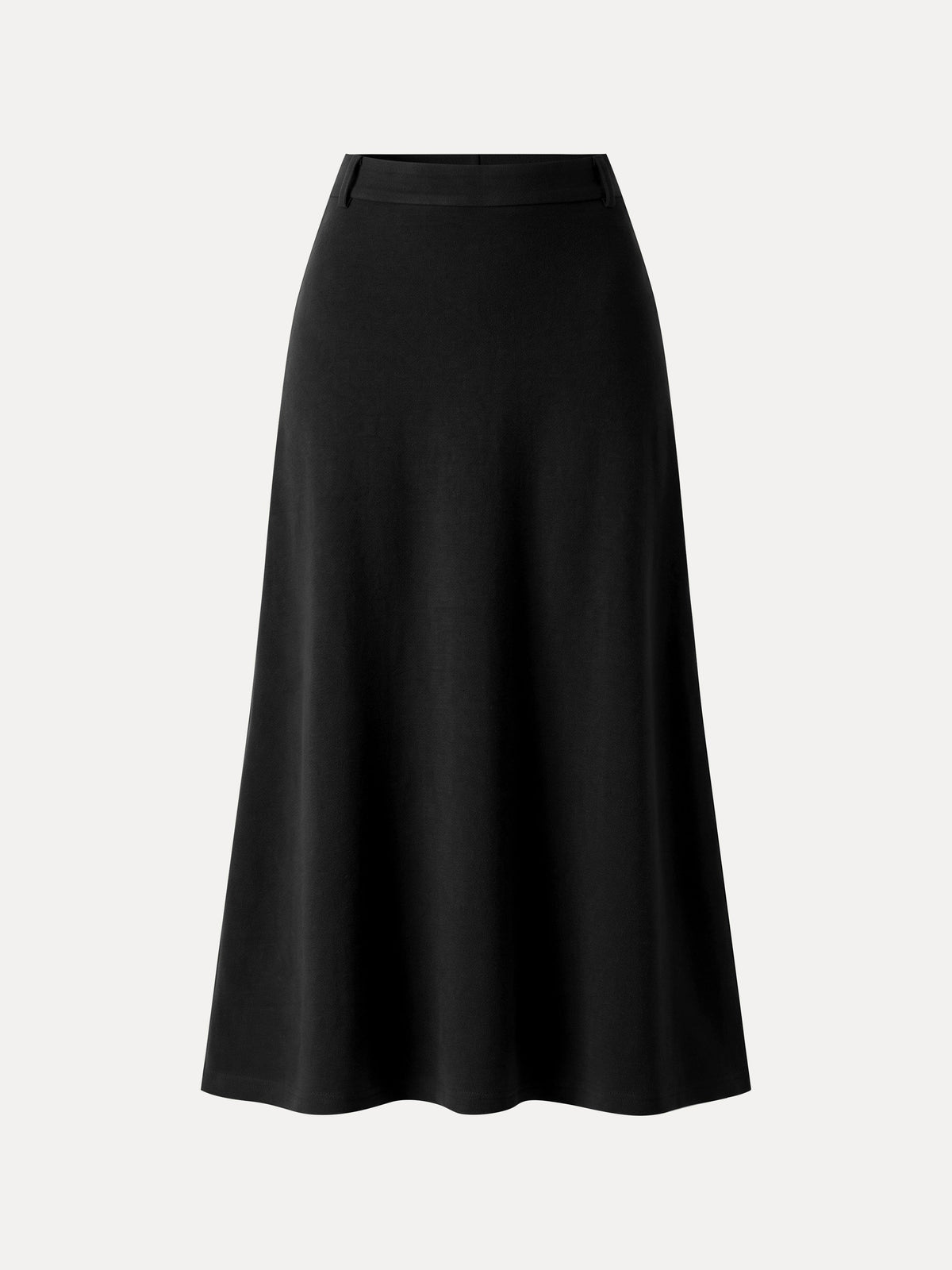 MaxWarm Mid-Rise Godet A-Line Midi Skirt