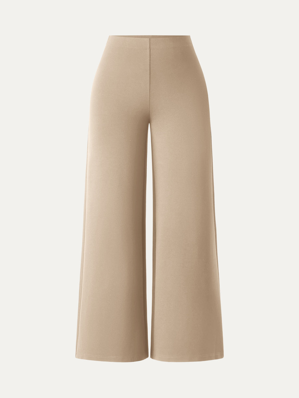 Ponte High-Rise Wide-Leg Pants with Pockets