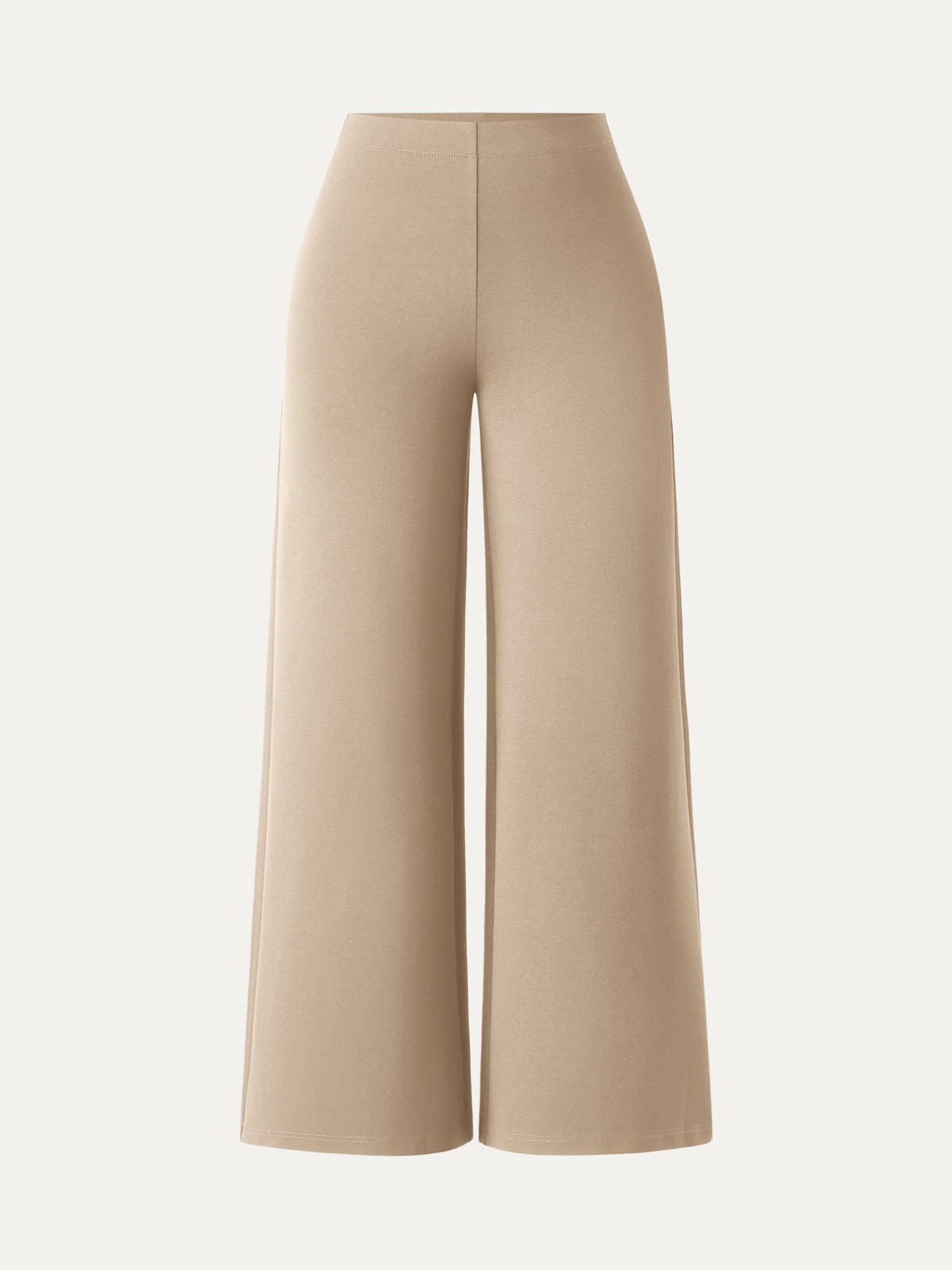 Ponte High-Rise Wide-Leg Pants with Pockets