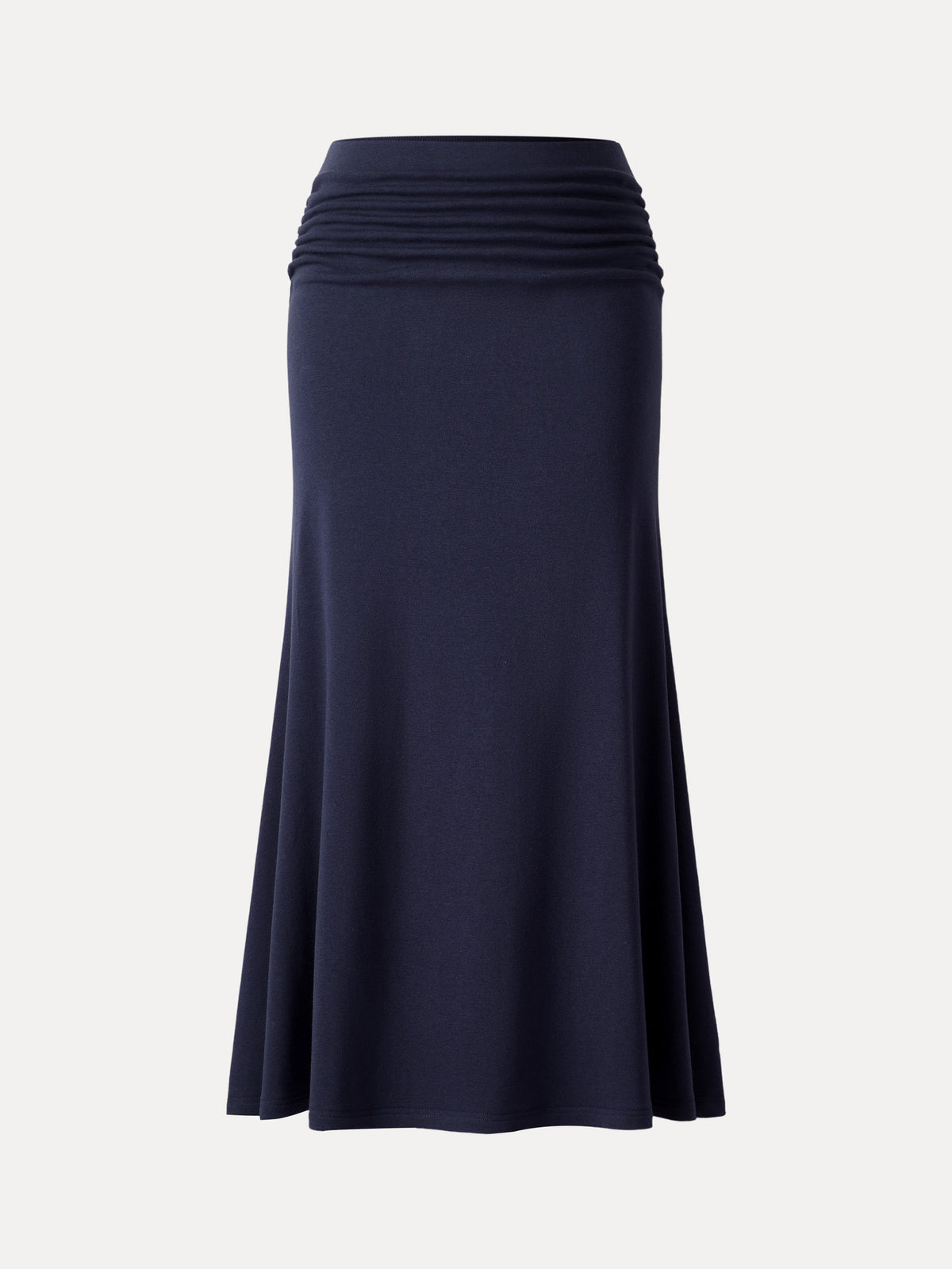ProWarm Mid-Rise Ruched Flared Midi Skirt