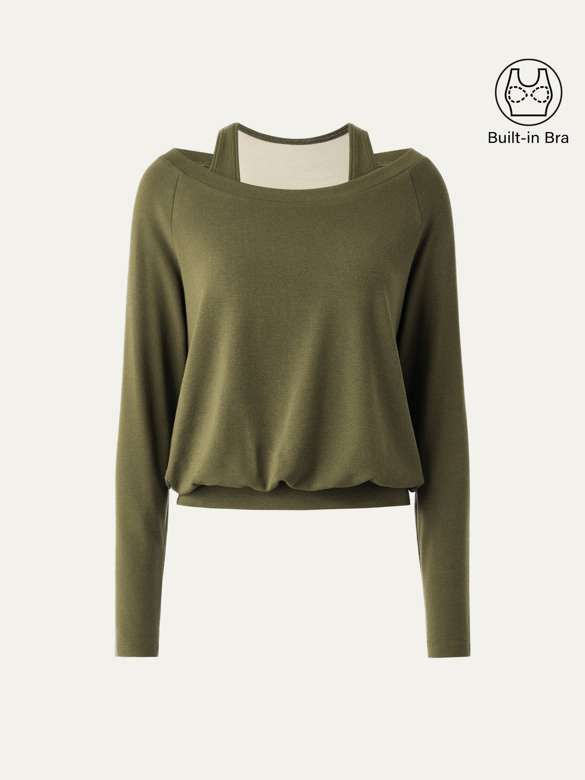 LiteWarm Multi-Wear Layering Built-In Bra Top