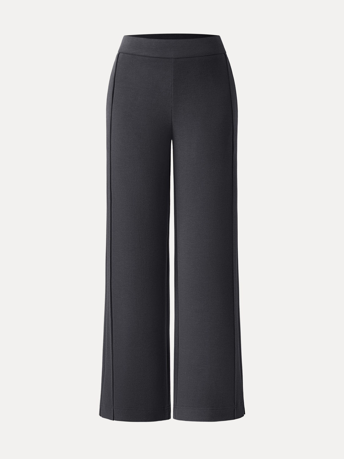 FuzzLuxe High-Rise Wide Leg Pintuck Pants with Pockets