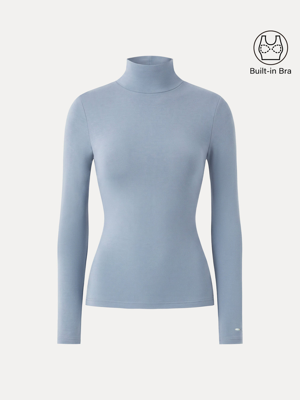MaxWarm Turtleneck Long Sleeve Built-In Bra Top 3.0