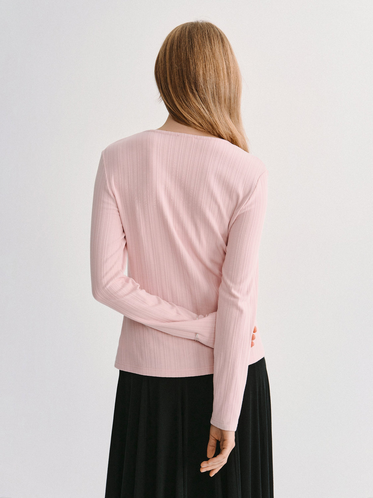 ProWarm Cotton-Viscose V-Neck Long Sleeve Top