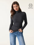 MaxWarm Turtleneck Long Sleeve Built-In Bra Top 3.0