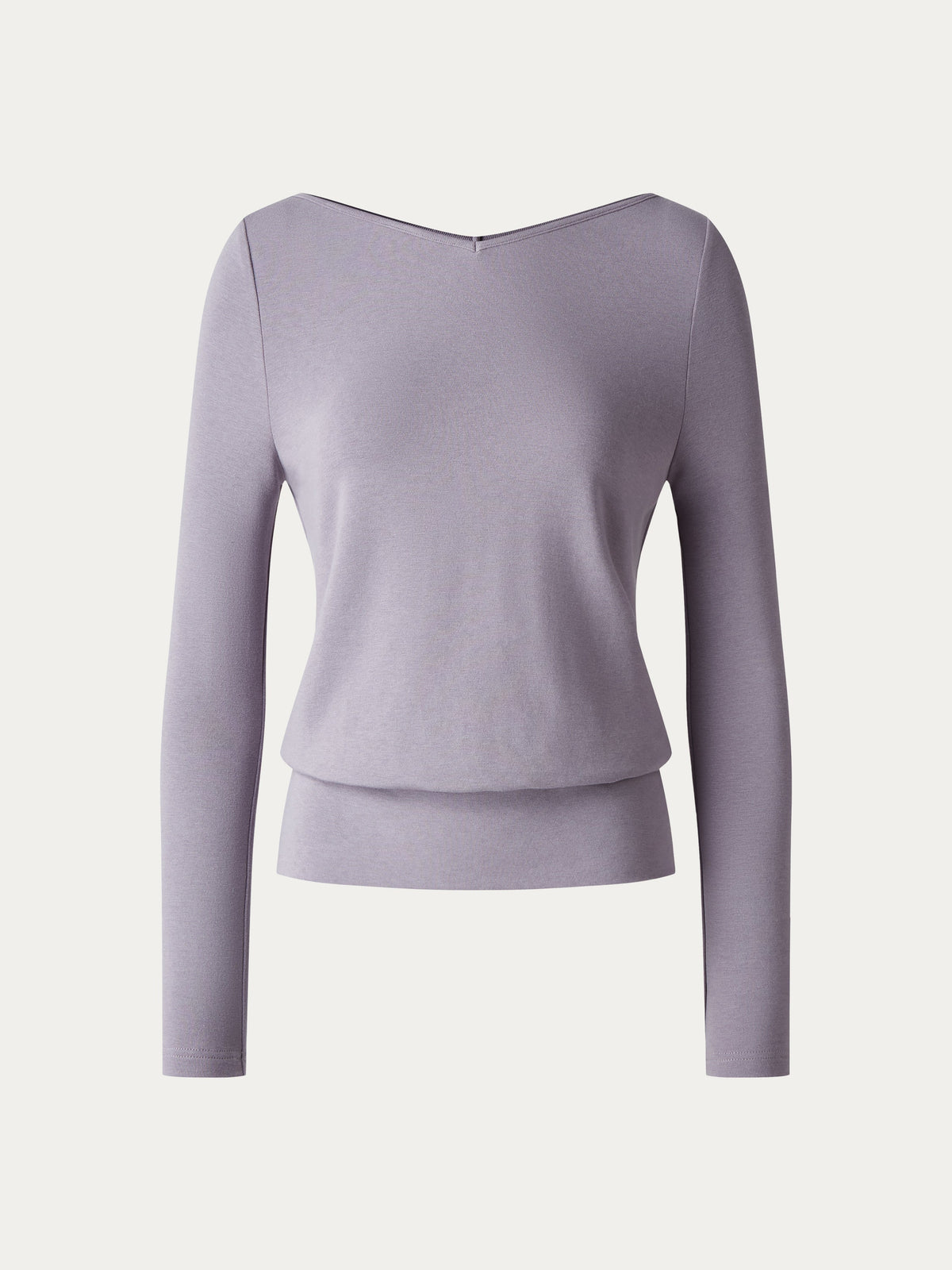 ProWarm V-Neck Long Sleeve Banded Hem Top