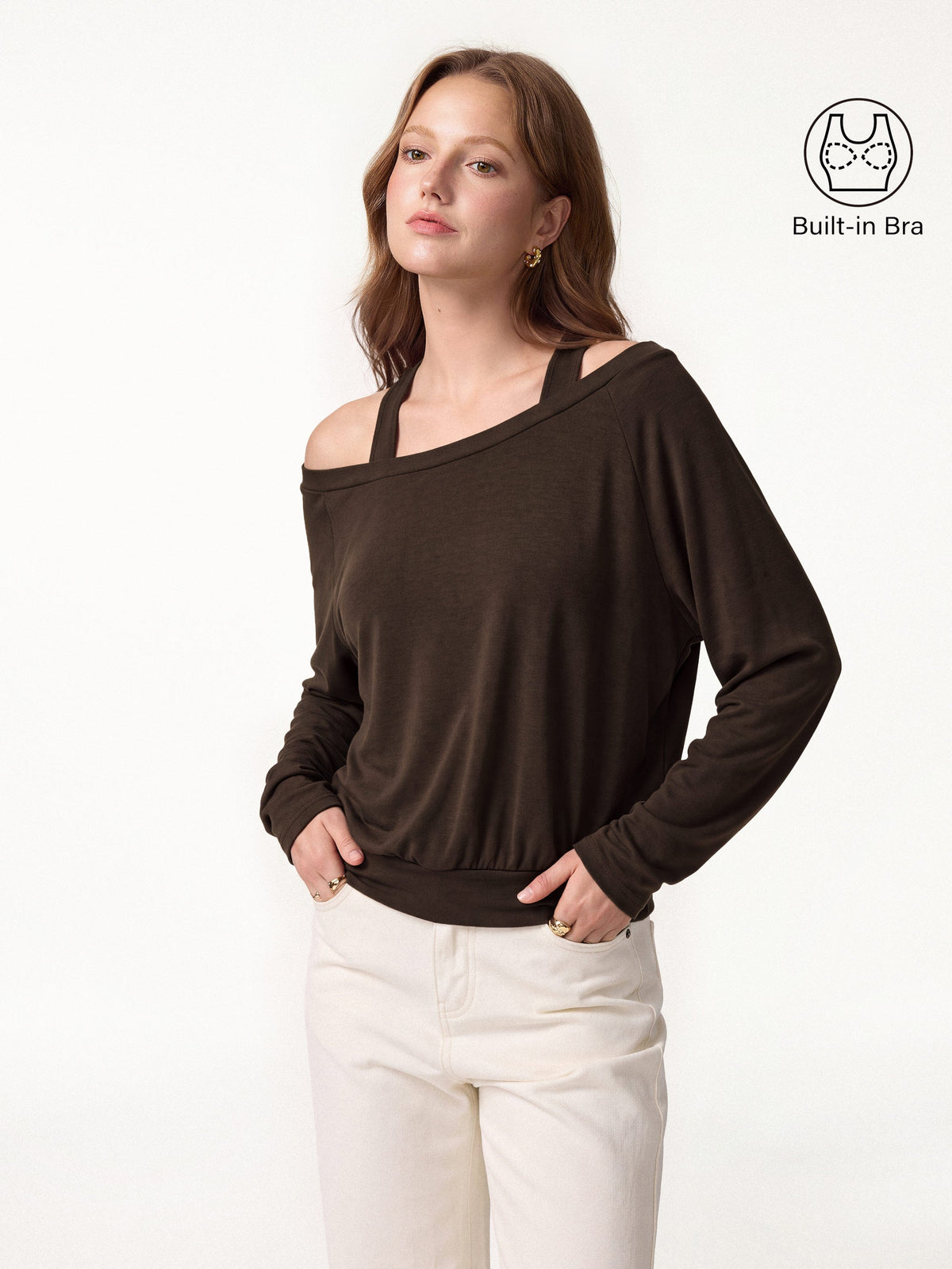 LiteWarm Multi-Wear Layering Built-In Bra Top