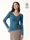 The Everyday V-Neck Merino-Blend Sweater