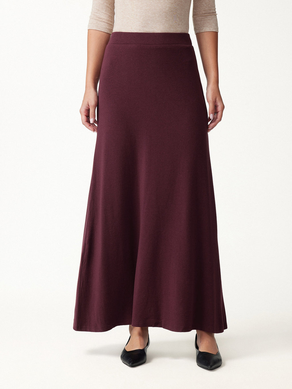 LiteWarm High-Rise A-Line Maxi Skirt
