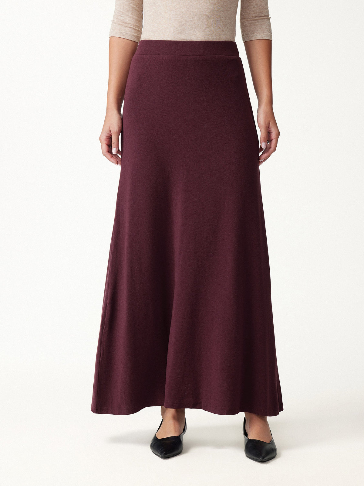 LiteWarm High-Rise A-Line Maxi Skirt