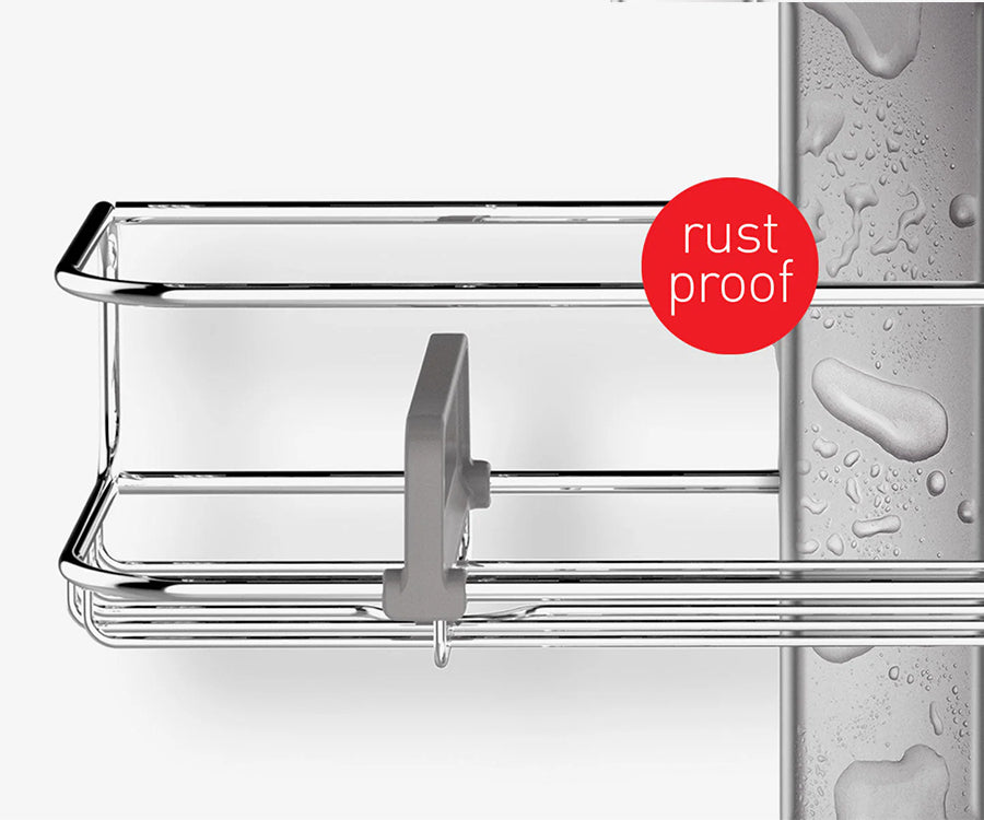 Tension Shower Caddy, 9 Ft.** feature