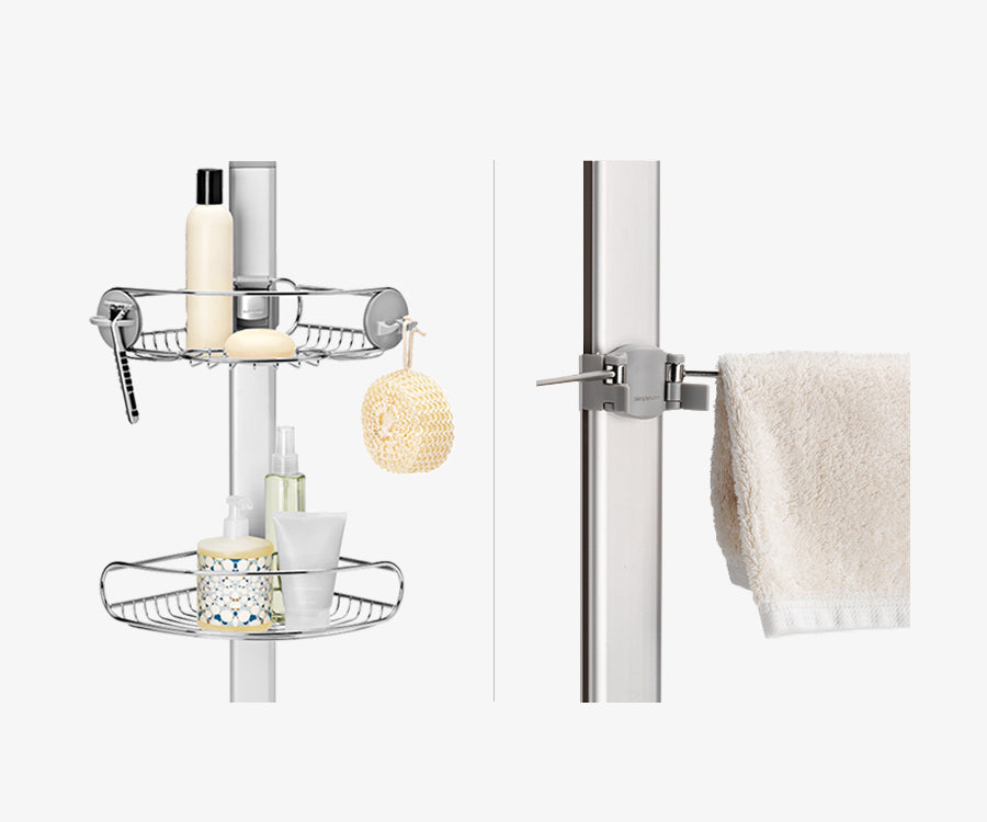 Tension Shower Caddy, 9 Ft.** feature