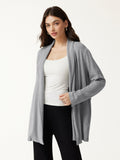 LiteWarm Lapel Long Sleeve Belted Cardigan