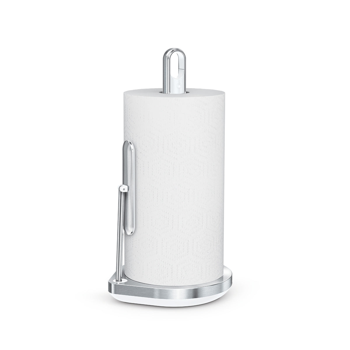 Paper Towel Pump Brushed with White Trim [Club Sku]