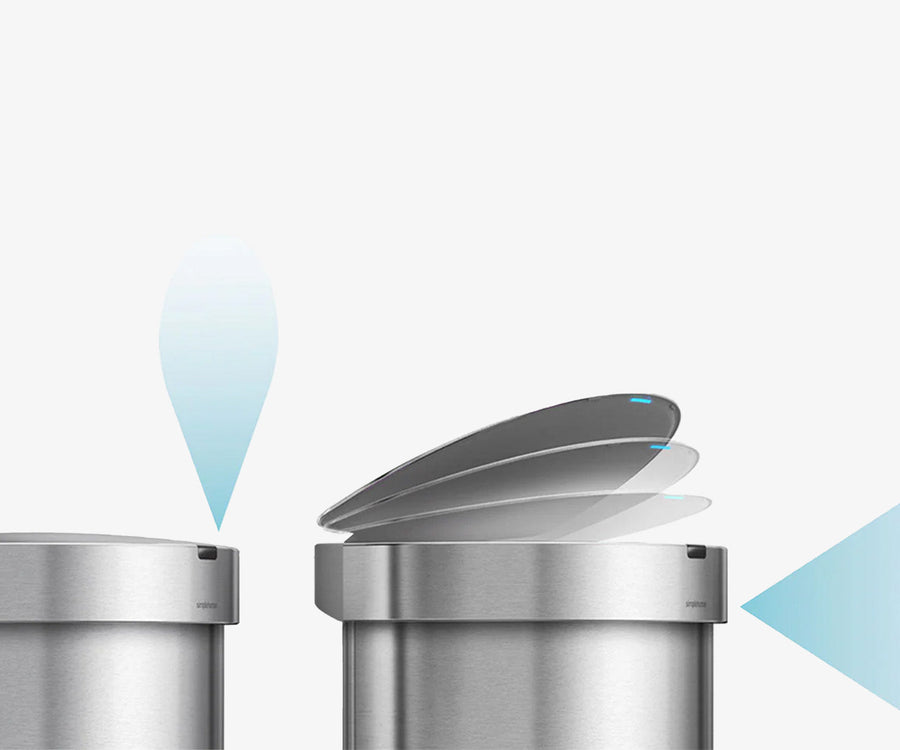 45L Semi-Round Sensor Can + 4.5L Round Step Can feature