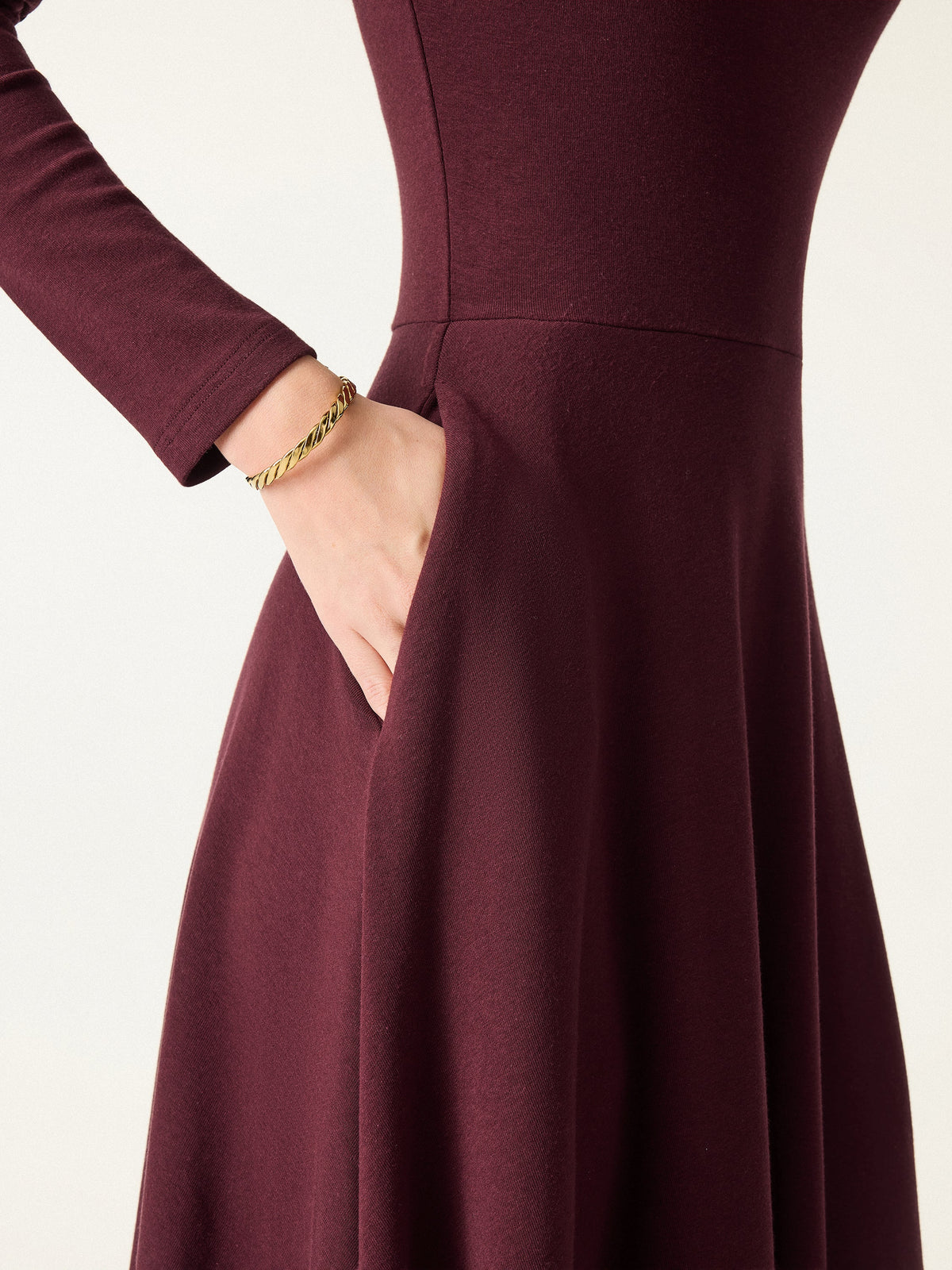 ProWarm Mockneck Midi Built-In Bra Dress 3.0 with Pockets