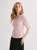 ProWarm Cotton-Viscose V-Neck Long Sleeve Top