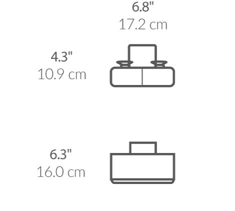 Slim Sink Caddy dimensions
