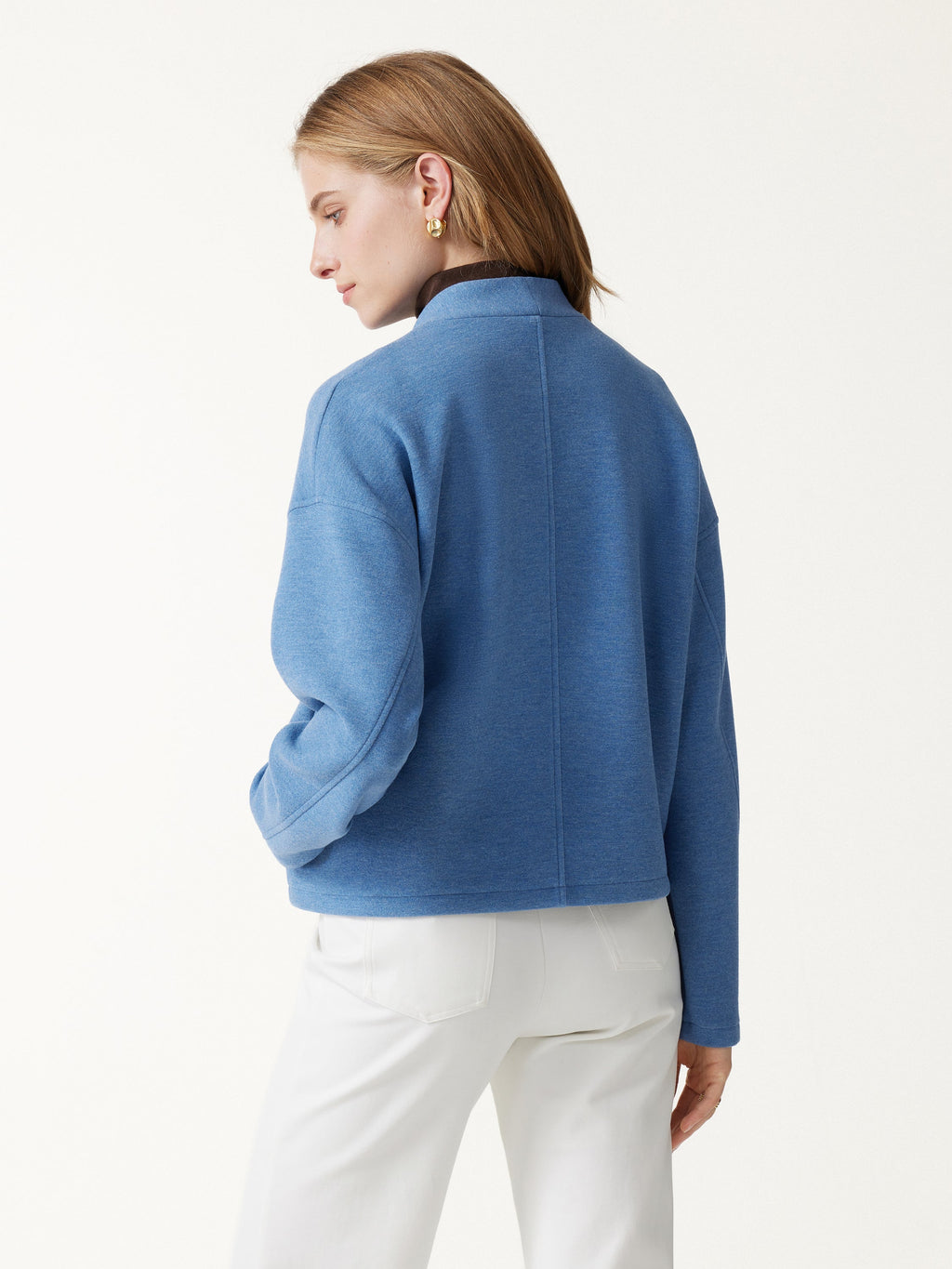 2Pcs Set V-Neck Button-Down Cardigan with Pockets & High-Rise Wide-Leg Pants with Pockets