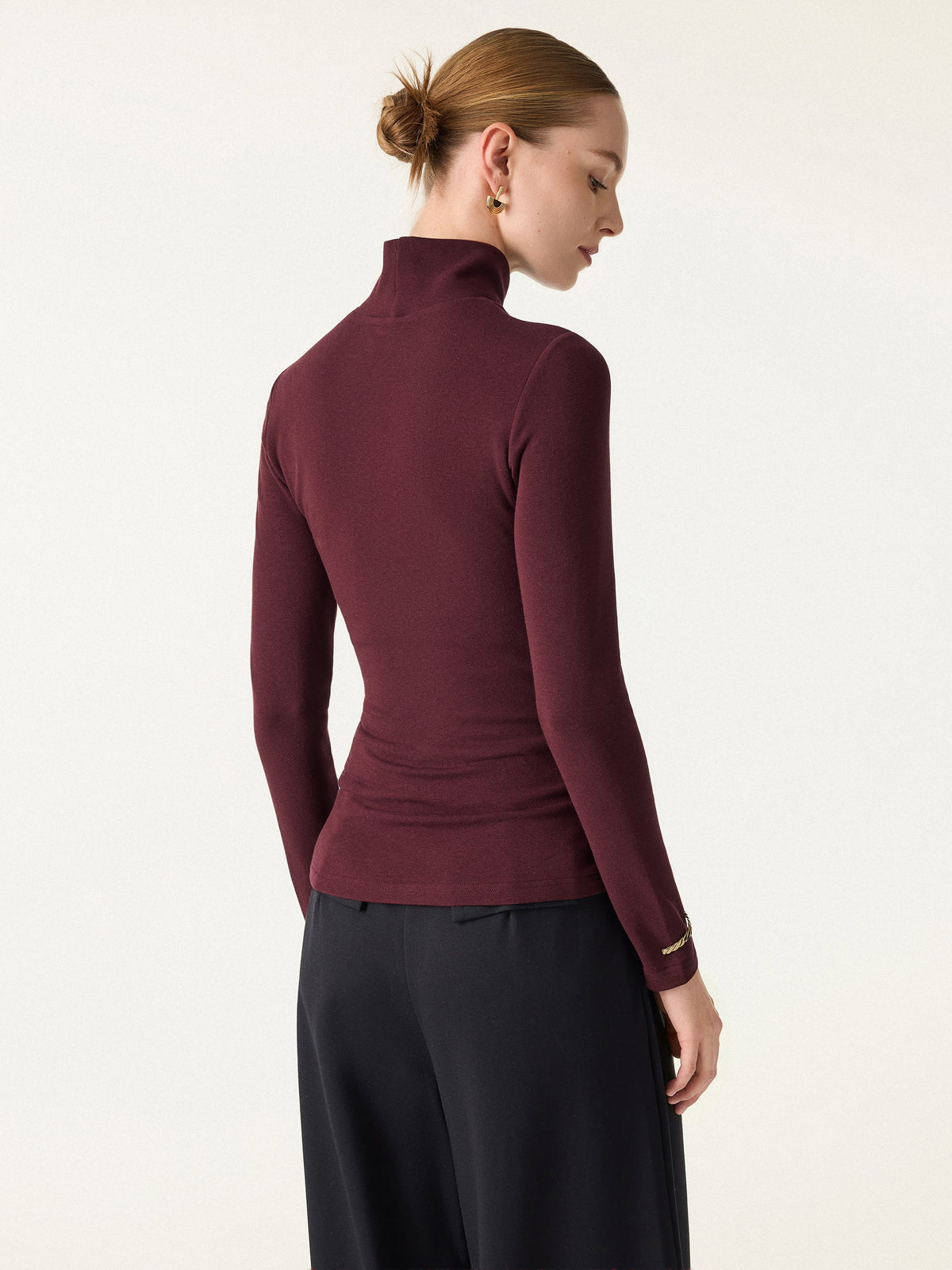 ProWarm Turtleneck Long Sleeve Built-In Bra Top 3.0