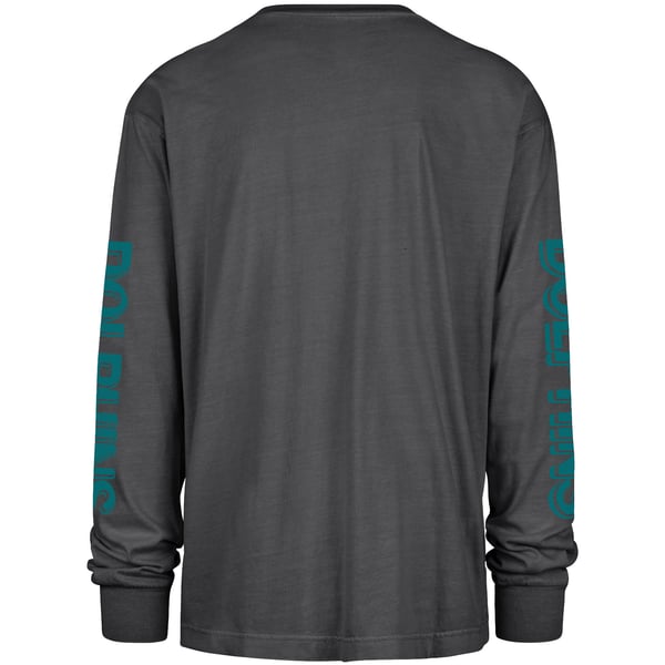Miami Dolphins '47 Cairn Ravine Foundation Throwback Long Sleeve T-Shirt - Black
