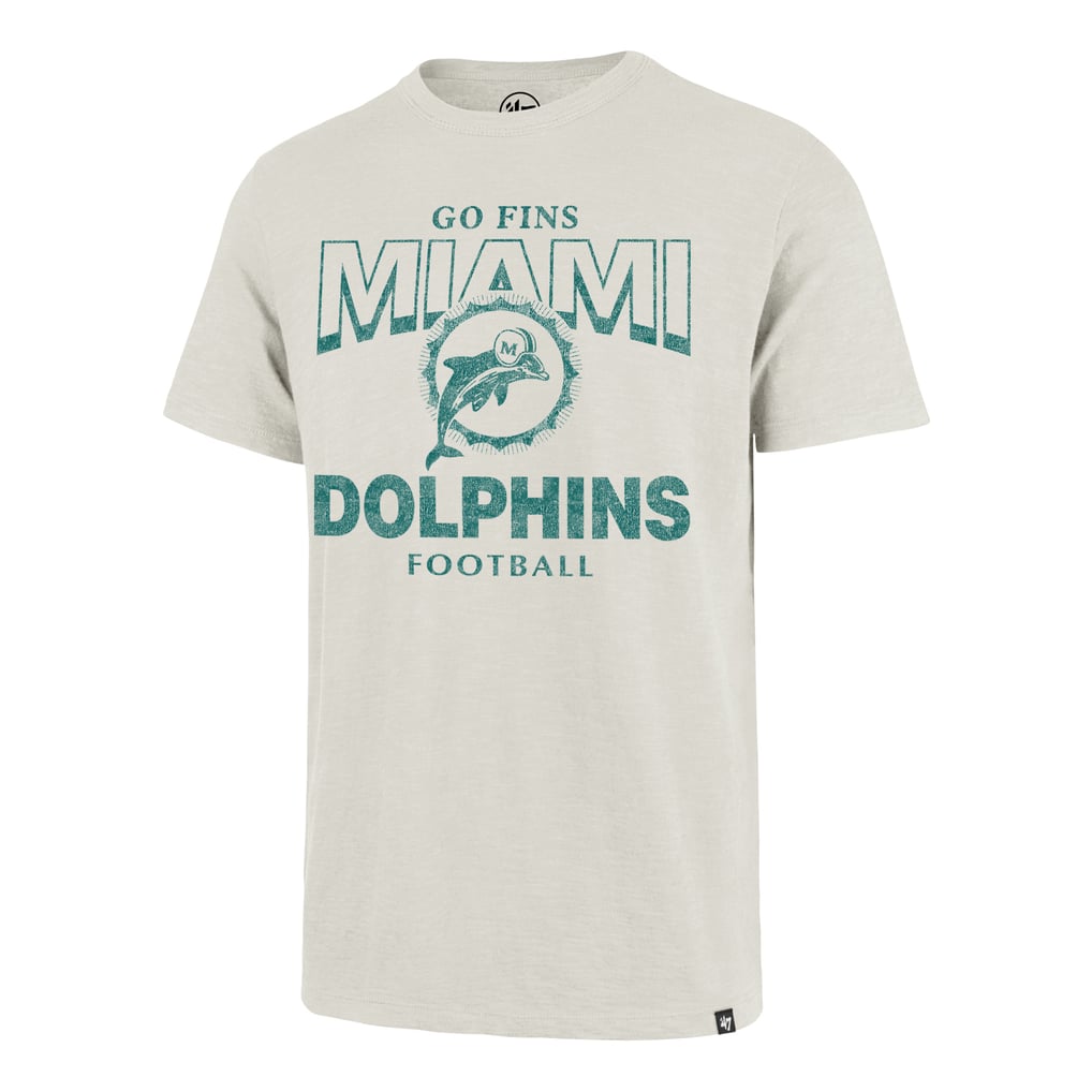  Miami Dolphins '47 Head On Scrum Slub T-Shirt - Natural