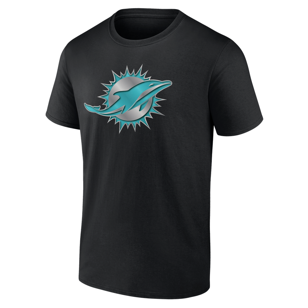 Miami Dolphins Big & Tall Forged Mascot T-Shirt - Black