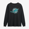 Miami Dolphins Forged Mascot Long Sleeve T-Shirt - Black
