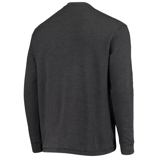 Miami Dolphins Dunbrooke Logo Maverick Thermal Henley Long Sleeve T-Shirt - Charcoal